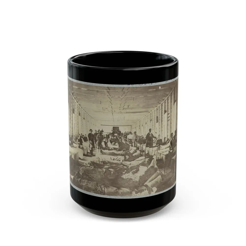 A Ward In Hospital At Convalescent Camp Near Alexandria, Va. (U.S. Civil War) Black Coffee Mug-15oz-Go Mug Yourself