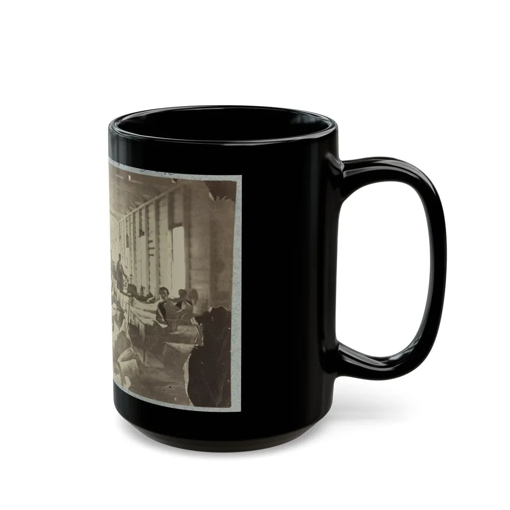 A Ward In Hospital At Convalescent Camp Near Alexandria, Va. (U.S. Civil War) Black Coffee Mug-Go Mug Yourself