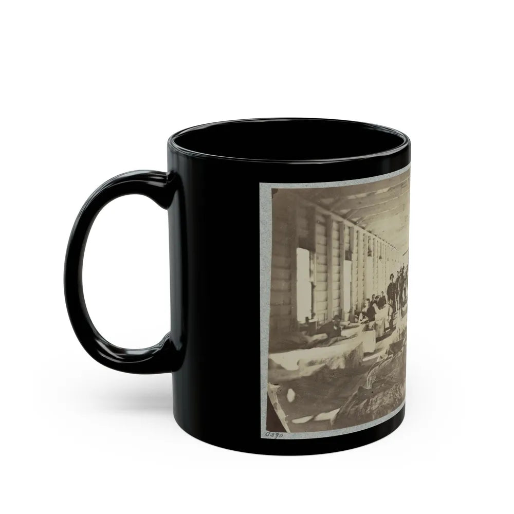 A Ward In Hospital At Convalescent Camp Near Alexandria, Va. (U.S. Civil War) Black Coffee Mug-Go Mug Yourself