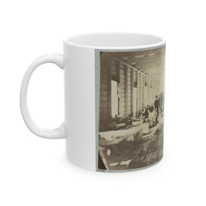 A Ward In Hospital At Convalescent Camp Near Alexandria, Va. (U.S. Civil War) White Coffee Mug-Go Mug Yourself