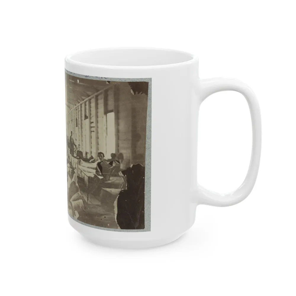 A Ward In Hospital At Convalescent Camp Near Alexandria, Va. (U.S. Civil War) White Coffee Mug-Go Mug Yourself