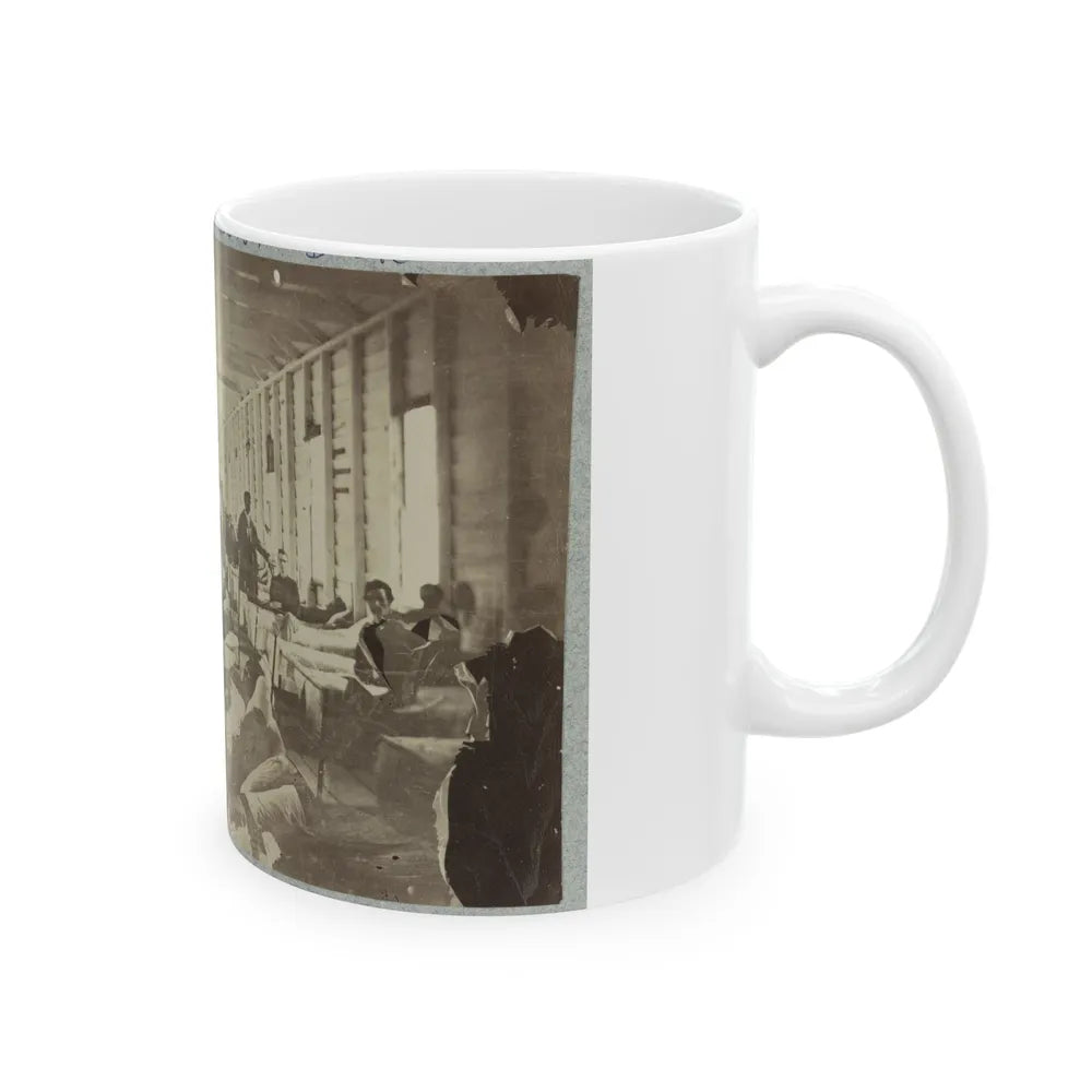 A Ward In Hospital At Convalescent Camp Near Alexandria, Va. (U.S. Civil War) White Coffee Mug-Go Mug Yourself