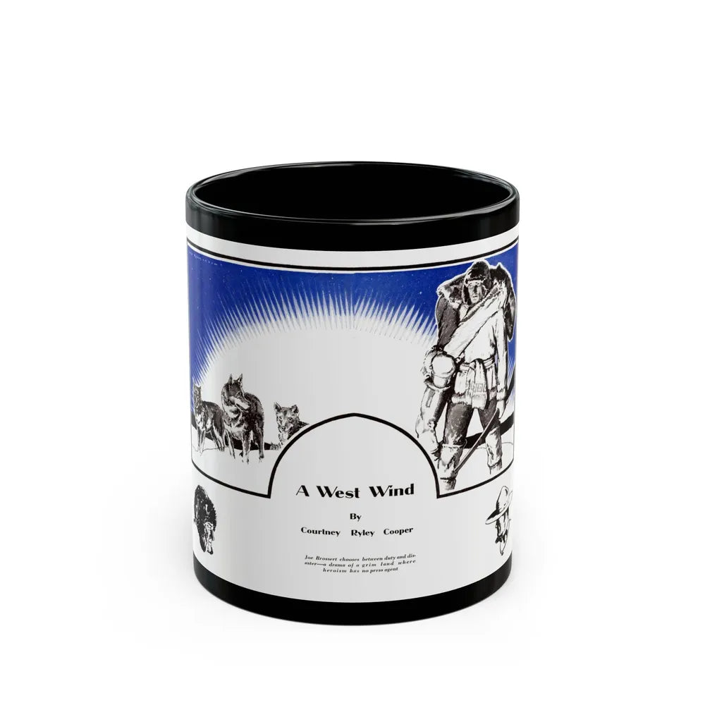 A West Wind, Collier's, May 9, 1931 - Black Coffee Mug-11oz-Go Mug Yourself