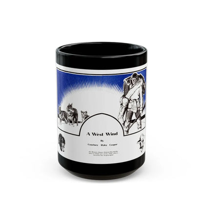 A West Wind, Collier's, May 9, 1931 - Black Coffee Mug-15oz-Go Mug Yourself