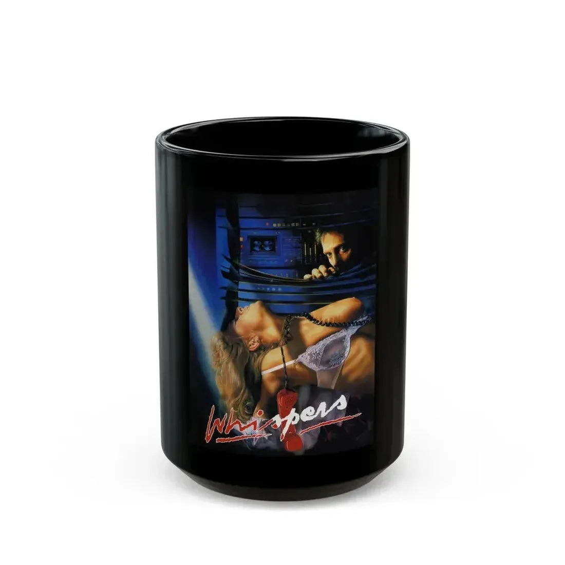 A WHISPER TO A SCREAM 1987 Movie Poster - Black Coffee Mug 15oz - Go Mug Yourself
