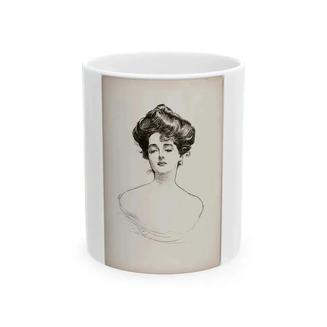 A Widow and Her Friends (c. 1900) - White Coffee Mug 11oz - Go Mug Yourself