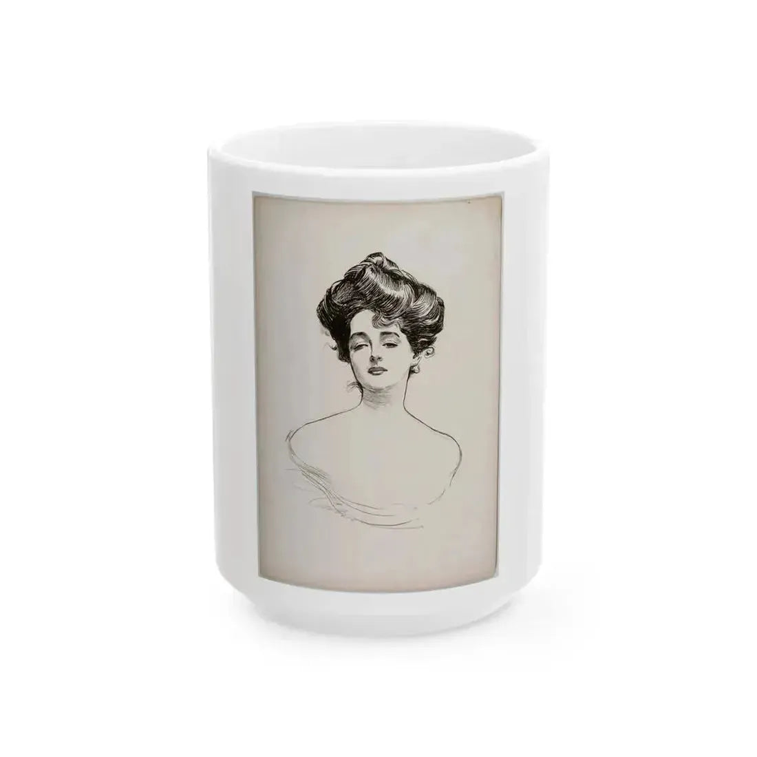 A Widow and Her Friends (c. 1900) - White Coffee Mug 15oz - Go Mug Yourself