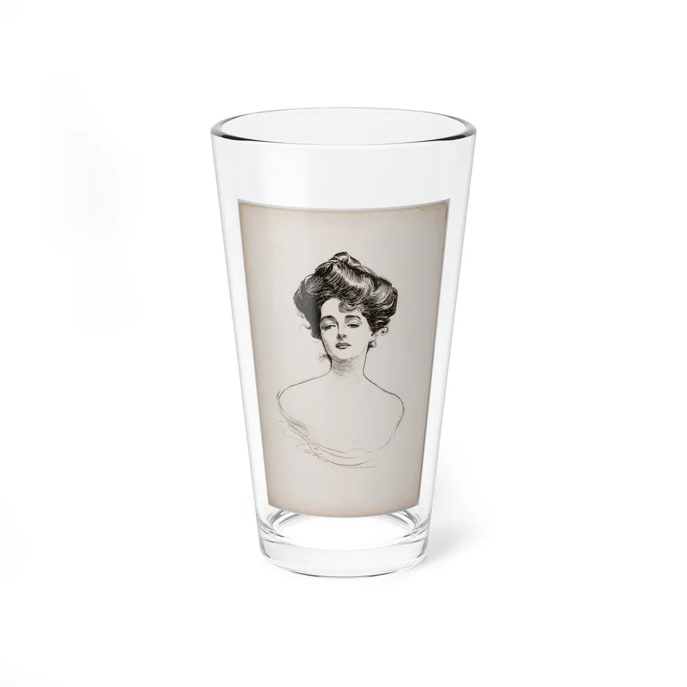 A Widow and Her Friends (c. 1900) (Magazine Illustration) Pint Glass 16oz-16oz-Go Mug Yourself