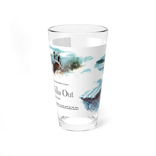 A Wife Walks Out (1), Collier's, April 23, 1949 (Magazine Illustration) Pint Glass 16oz 16oz - Go Mug Yourself