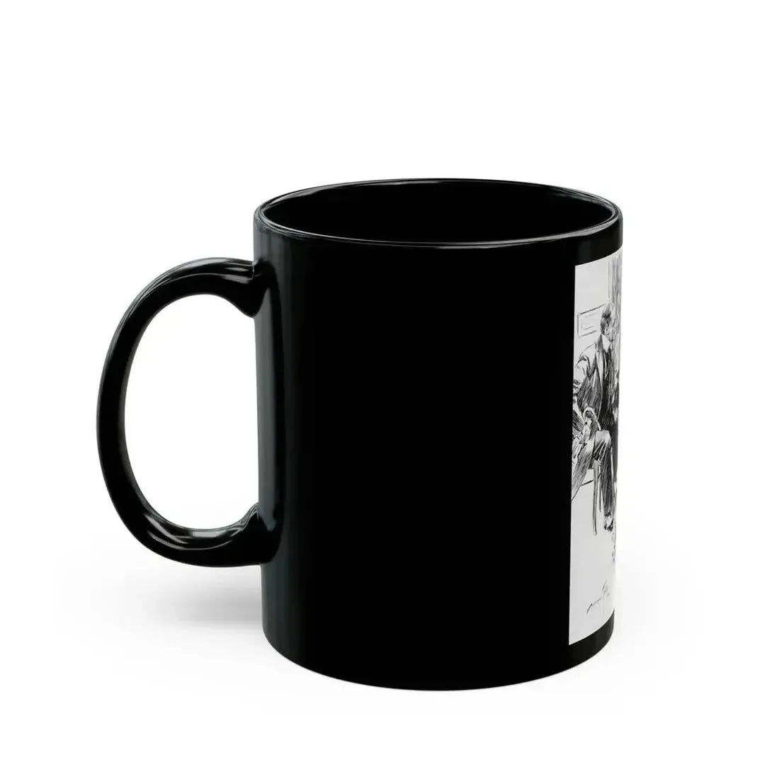 A Wild Remark, Puck magazine interior, 1894 - Black Coffee Mug - Go Mug Yourself