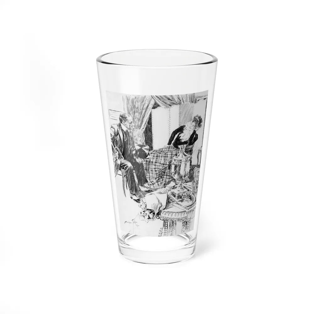 A Wild Remark, Puck magazine interior, 1894 (Magazine Illustration) Pint Glass 16oz-16oz-Go Mug Yourself