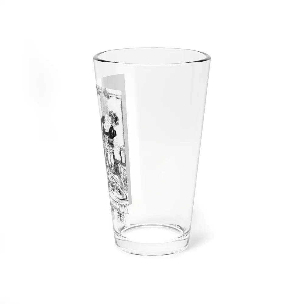 A Wild Remark, Puck magazine interior, 1894 (Magazine Illustration) Pint Glass 16oz-Go Mug Yourself