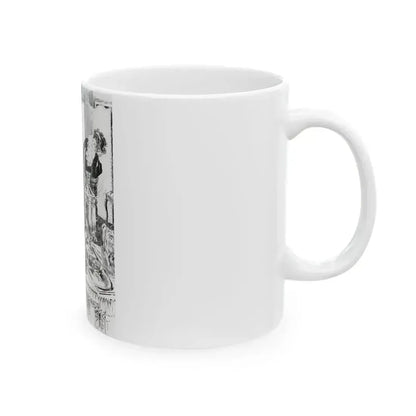 A Wild Remark, Puck magazine interior, 1894 - White Coffee Mug - Go Mug Yourself