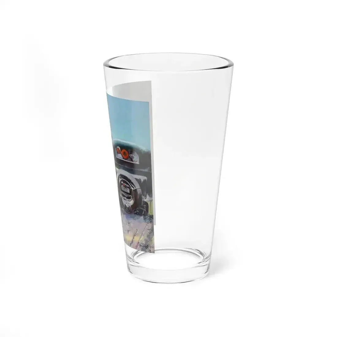 A Winter's Ride (Magazine Illustration) Pint Glass 16oz - Go Mug Yourself