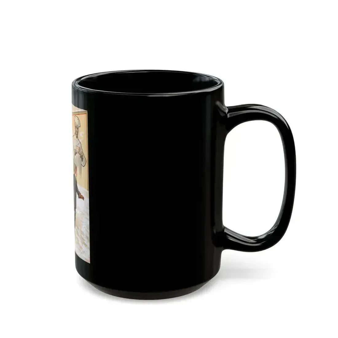 A Winter Scene, Cream of Wheat ad illustration, 1911 - Black Coffee Mug - Go Mug Yourself