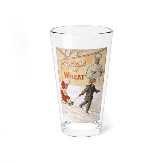 A Winter Scene, Cream of Wheat ad illustration, 1911 (Magazine Illustration) Pint Glass 16oz-16oz-Go Mug Yourself