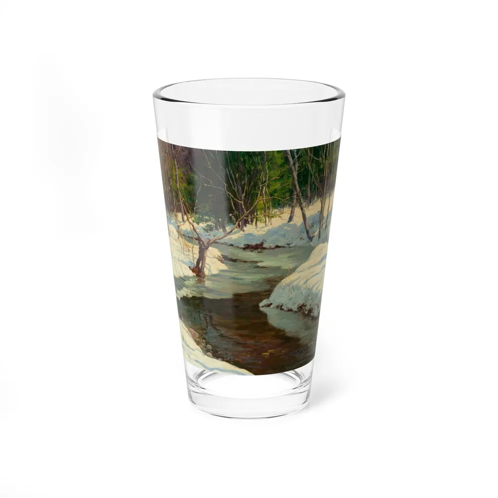 A Winter Stream (Magazine Illustration) Pint Glass 16oz-16oz-Go Mug Yourself