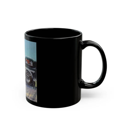 A Winter's Ride - Black Coffee Mug-Go Mug Yourself