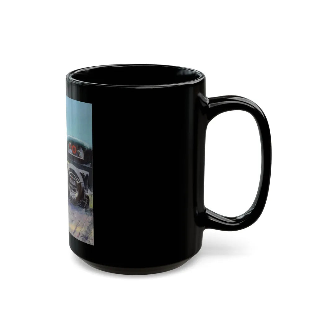 A Winter's Ride - Black Coffee Mug-Go Mug Yourself