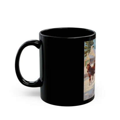 A Winter's Ride - Black Coffee Mug-Go Mug Yourself