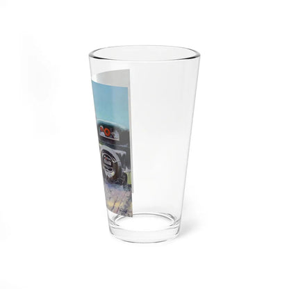 A Winter's Ride (Magazine Illustration) Pint Glass 16oz-Go Mug Yourself