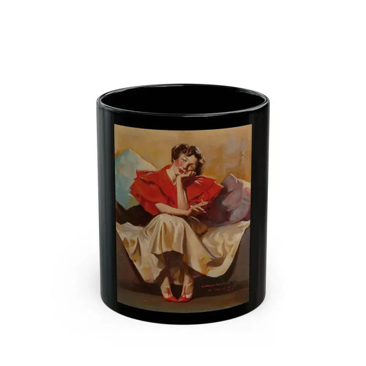 A Woman Resting, 1935 - Black Coffee Mug 11oz - Go Mug Yourself