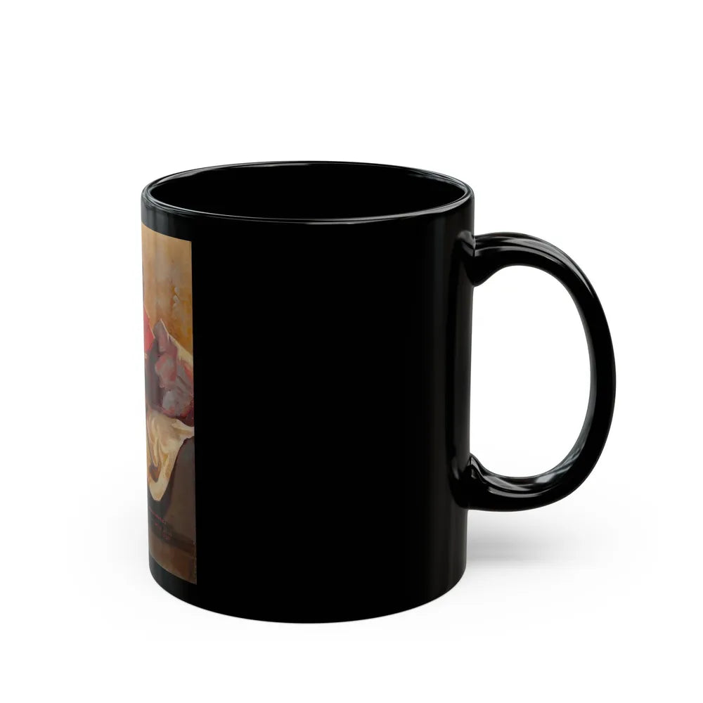 A Woman Resting, 1935 - Black Coffee Mug-Go Mug Yourself