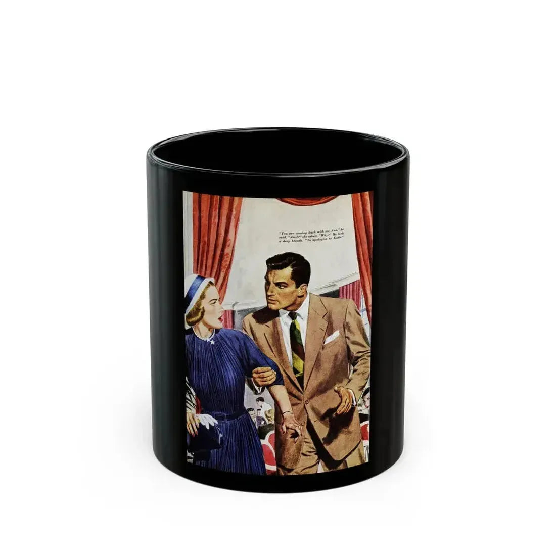 A Woman's Challenge (Pt. 1), Redbook, November 1950 - Black Coffee Mug - Go Mug Yourself