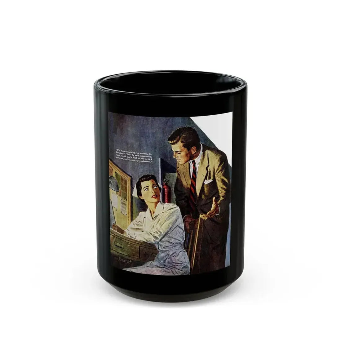A Woman's Challenge (Pt. 2), Redbook, December 1950 - Black Coffee Mug 15oz - Go Mug Yourself