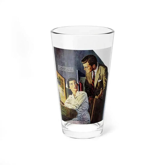 A Woman's Challenge (Pt. 2), Redbook, December 1950 (Magazine Illustration) Pint Glass 16oz 16oz - Go Mug Yourself