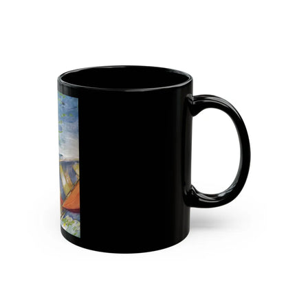 A Woman Sailing, illustration, 1914 - Black Coffee Mug-Go Mug Yourself