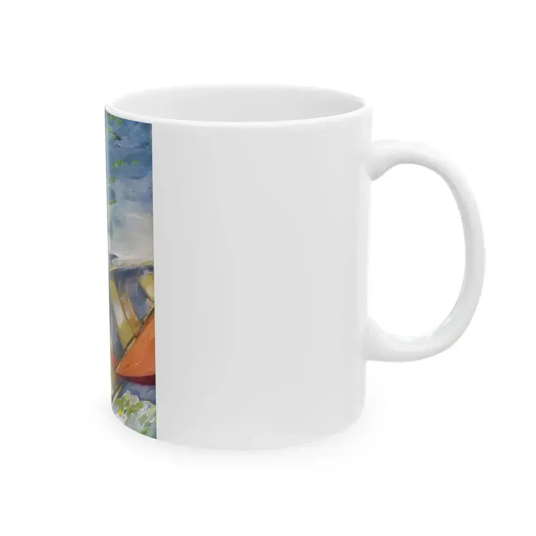 A Woman Sailing, illustration, 1914 - White Coffee Mug - Go Mug Yourself