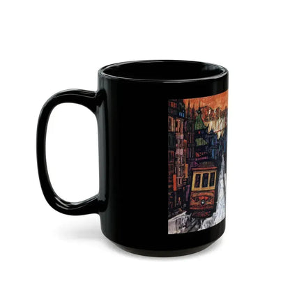 A Wonderful Week in San Francisco, Redbook, January 1961 - Black Coffee Mug - Go Mug Yourself