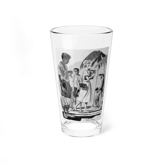 A Yellow Dress for the Teacher, Woman's Day, February 1949 (Magazine Illustration) Pint Glass 16oz 16oz - Go Mug Yourself