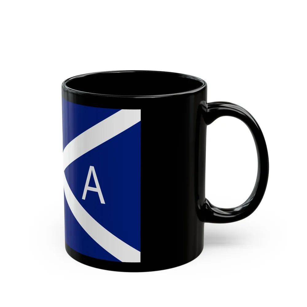 Flag of National Scottish Antarctic Expedition - Black Coffee Mug-Go Mug Yourself