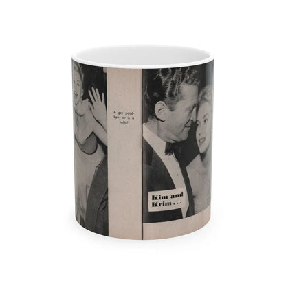 Kim Novak #157 - Scanned Mag. 66 Photos (Vintage Female Icon) White Coffee Mug-11oz-Go Mug Yourself