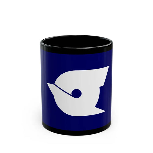 Flag of Edogawa Tokyo Japan - Black Coffee Mug-11oz-Go Mug Yourself