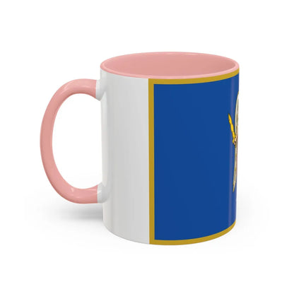 Flag of Kyiv Ukraine - Accent Coffee Mug-Go Mug Yourself