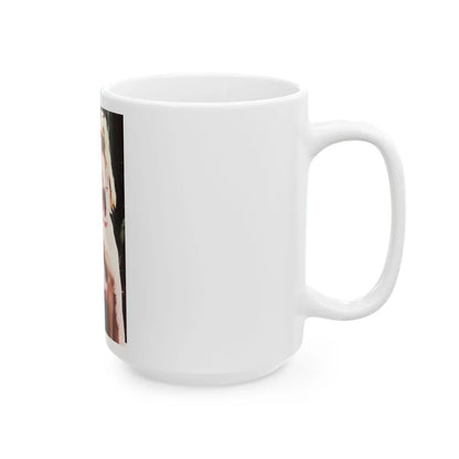 Veronica Carlson #84 - Partially Topless2 (Vintage Female Icon) White Coffee Mug-Go Mug Yourself