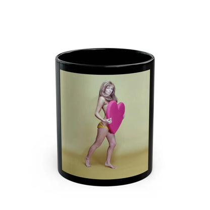 Julie Ege #229 (Vintage Female Icon) Black Coffee Mug-11oz-Go Mug Yourself