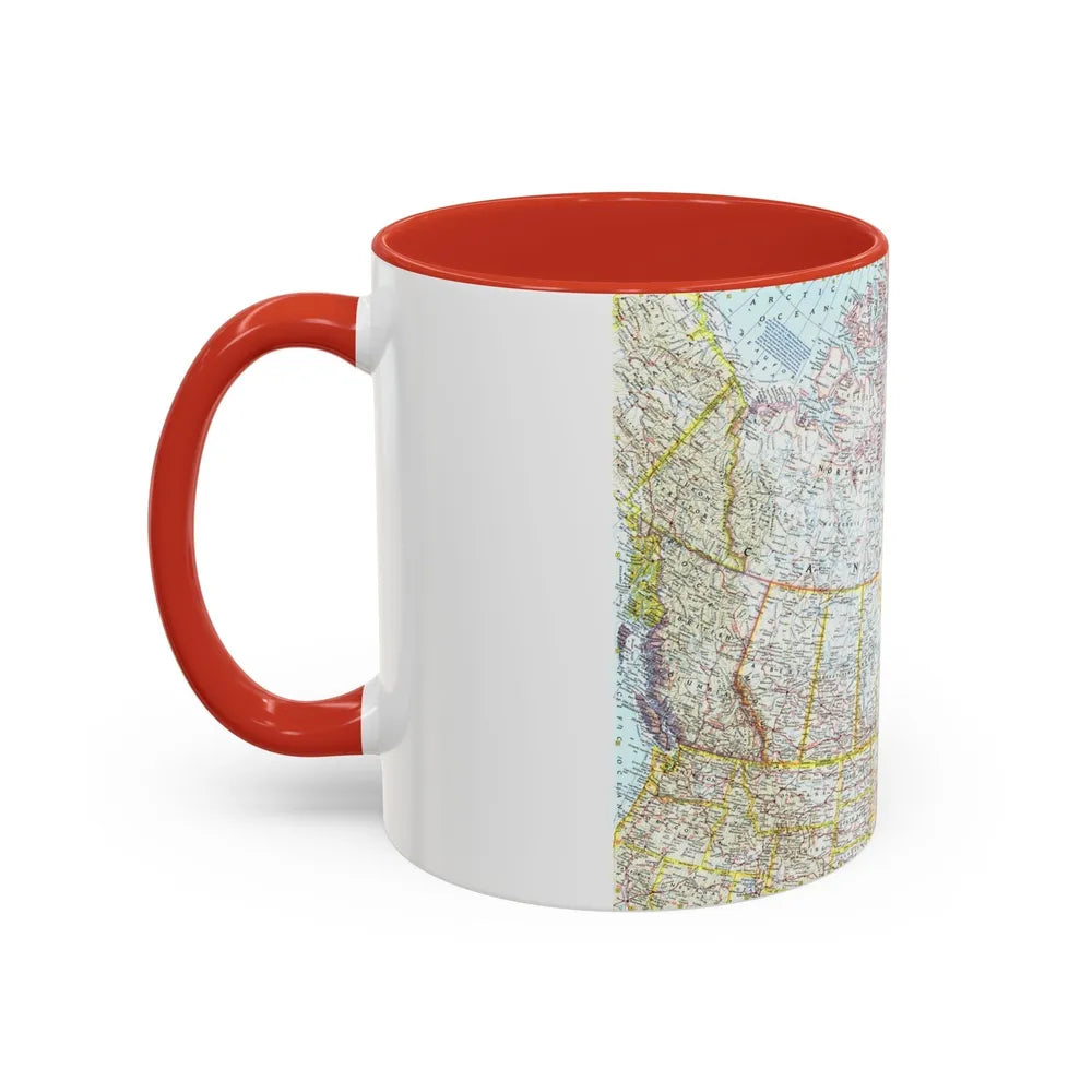 Canada (1961) (Map) Accent Coffee Mug-Go Mug Yourself