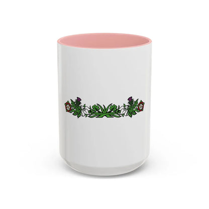 Canadian Compartment - Accent Coffee Mug-15oz-Pink-Go Mug Yourself