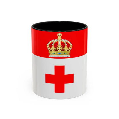 Flag of Birkirkara Malta - Accent Coffee Mug-11oz-Black-Go Mug Yourself