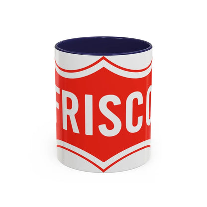 Seal of Frisco Texas - Accent Coffee Mug-11oz-Navy-Go Mug Yourself