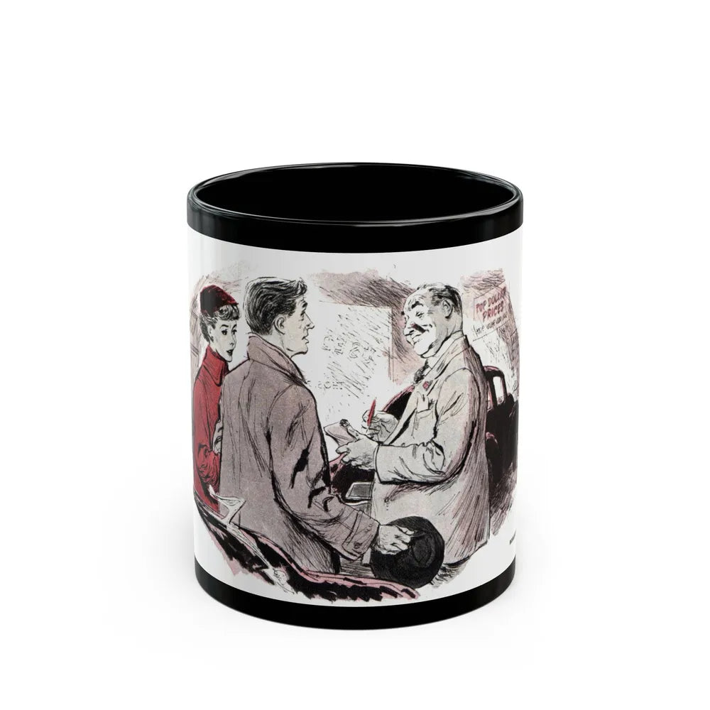 Call it Even, Collier's, March 15, 1952 - Black Coffee Mug-11oz-Go Mug Yourself