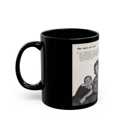 Norma Sykes #162 - 66 PHOTOGRAPHS OF Sabrina U.K. Pocket Mag. Pages 54 & 55 (Vintage Female Icon) Black Coffee Mug-Go Mug Yourself