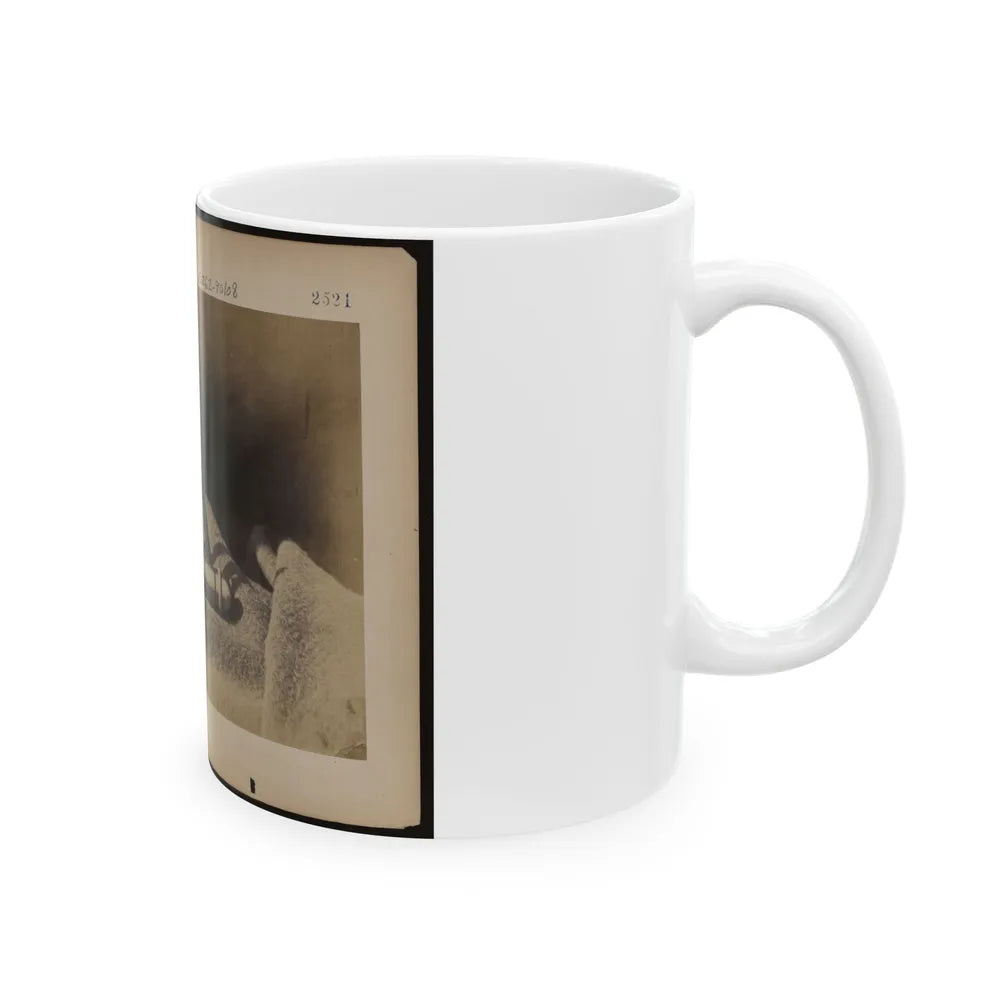 Expedients For Crossing Streams, Pocket Auger Used To Construct The Frames Of The Blanket Boats (U.S. Civil War) White Coffee Mug-Go Mug Yourself