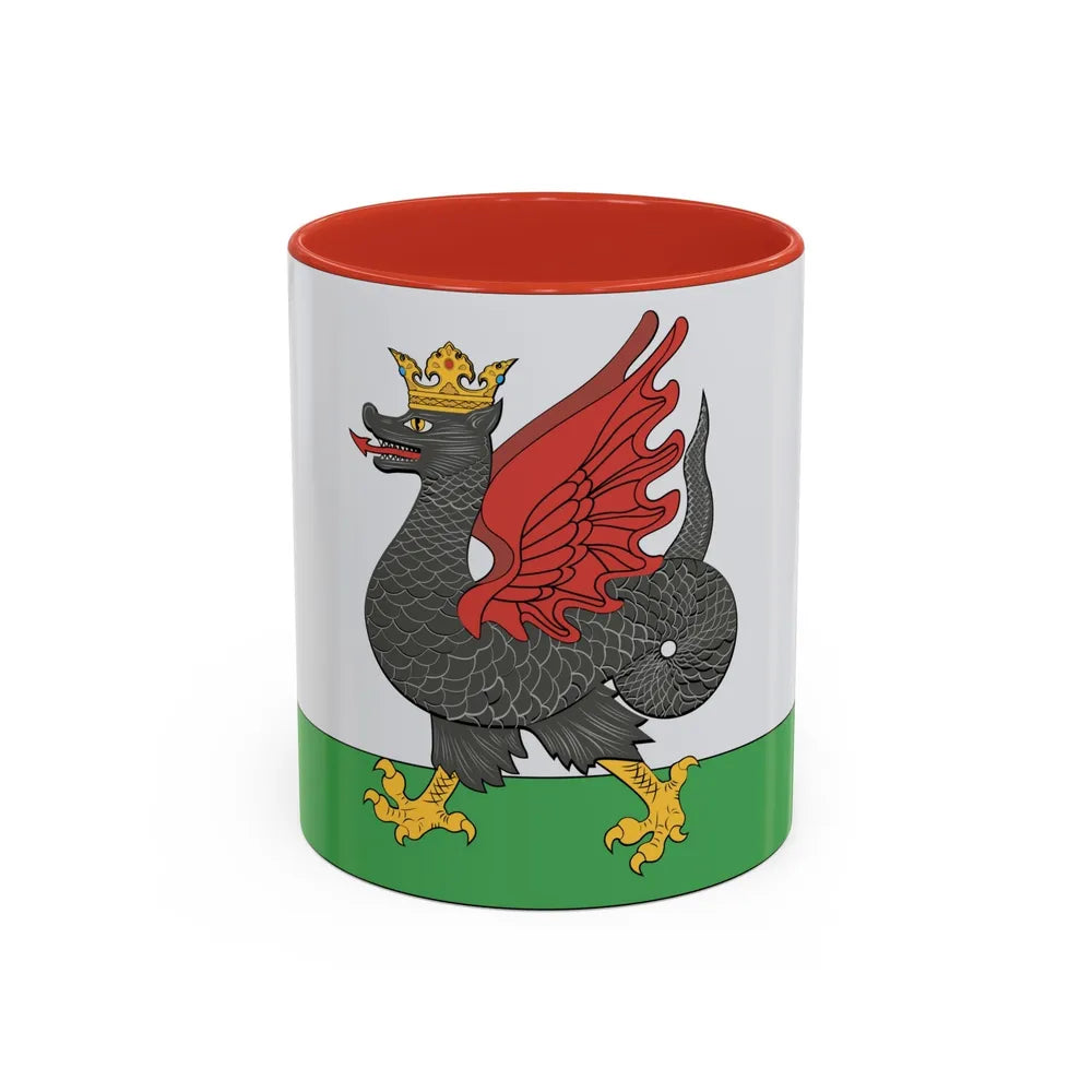 Flag of Kazan Russia - Accent Coffee Mug-11oz-Red-Go Mug Yourself