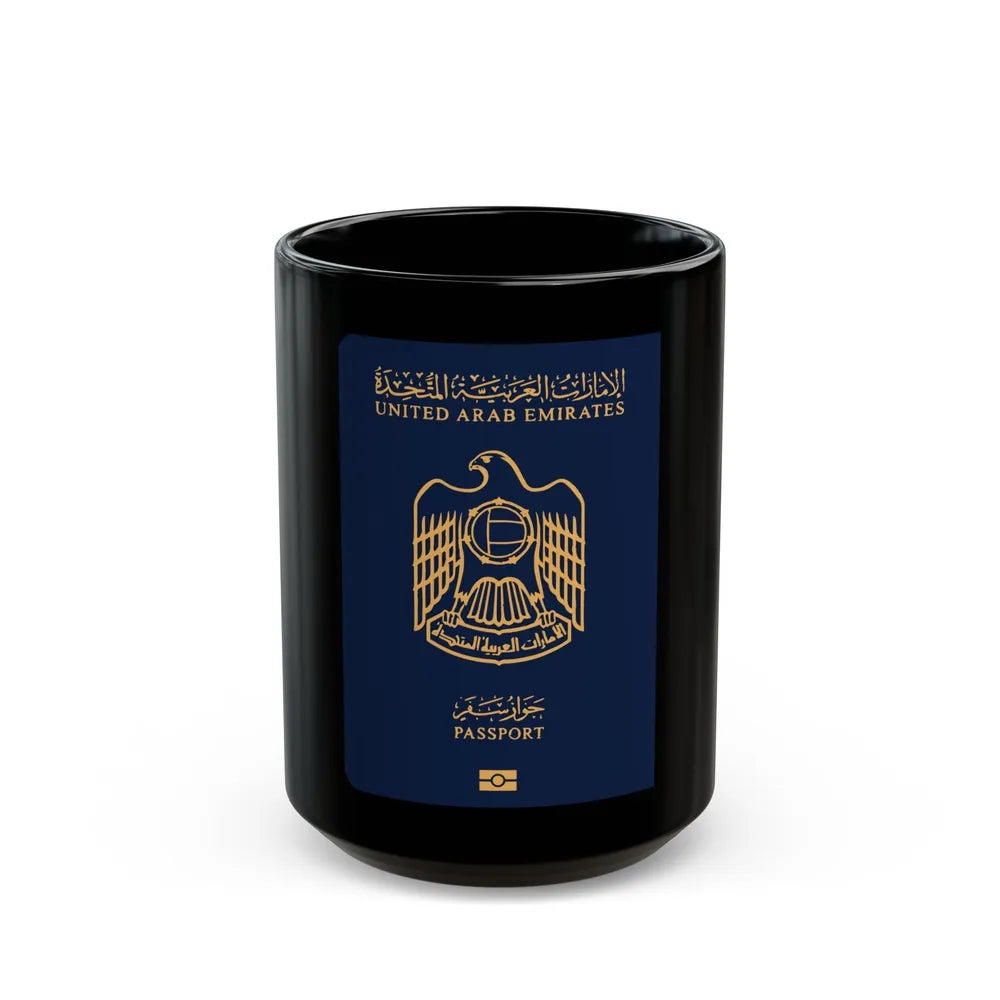 UAE Passport - Black Coffee Mug-15oz-Go Mug Yourself