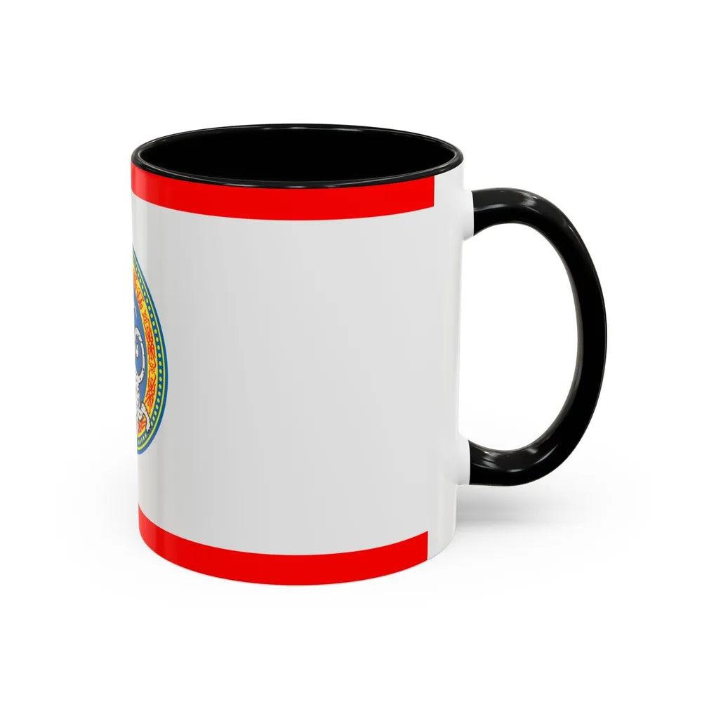 Flag of Almaty Kazakhstan - Accent Coffee Mug-Go Mug Yourself